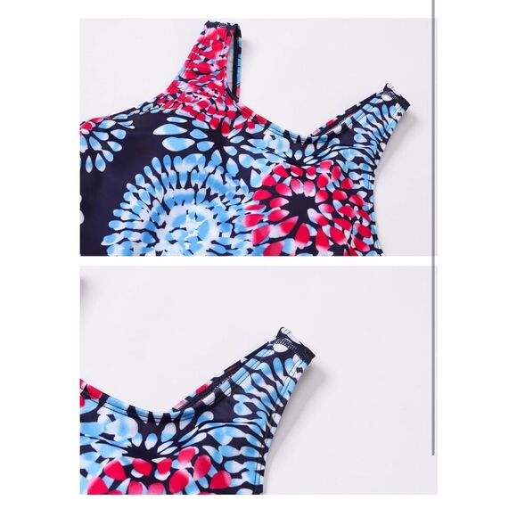 NEW Girls' Swimsuit Bathing Suit One Piece Suits Swim 14 - Picture 7 of 7